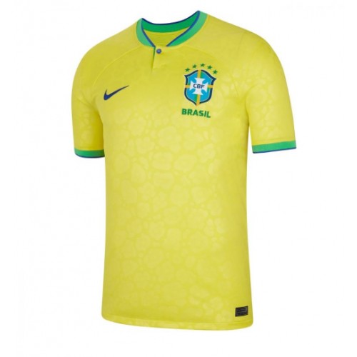 Lacne Muži Futbalové dres Brazília MS 2022 Krátky Rukáv - Domáci
